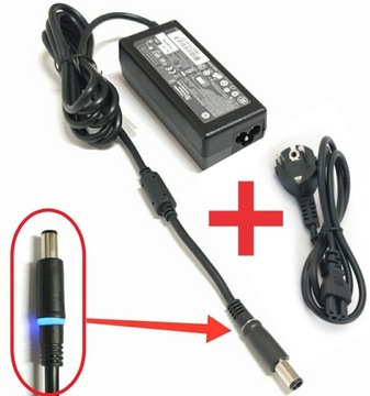 Oryg zasilacz HP 18.5V 3.5A 65W, 7.4*5.0*12.5, LED