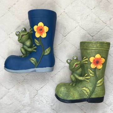 Садовая статуэтка FROG WALLSHOE SHOE FLOWER POT 30 см