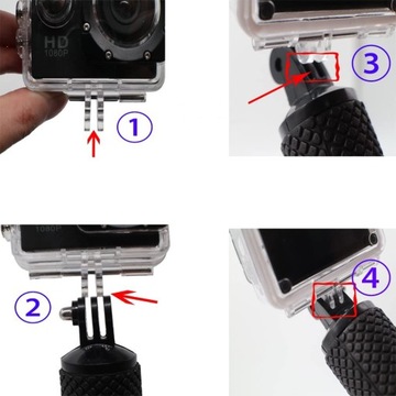Ручная камера с положением полюса для Gopro Hero10, 9, 8, 7, 6, 5 сеансов