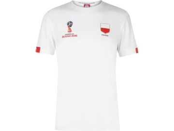 T-SHIRT POLSKA FIFA WORLD CUP 2018 (BIAŁY) M!