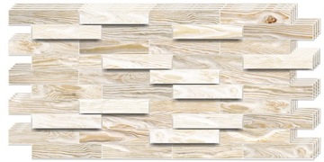 Ścienne Panele DREWNO 3D PCV Bleached Oak 4 szt.