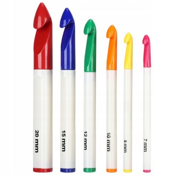 КРЮЧКИ НАБОР ИЗ 6 КРЮЧКОВ 7-20 ММ