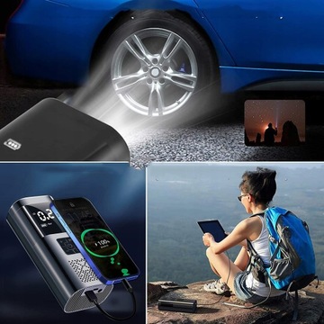 ЭЛЕКТРИЧЕСКИЙ ВОЗДУШНЫЙ НАСОС С АККУМУЛЯТОРОМ ЕМКОСТЬЮ 6000 МАЧ