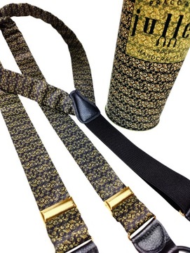 ЧЕРНЫЕ ШЕЛКОВЫЕ ПОДДЕРЖКИ ПУГОВИЦ + ОРНАМЕНТНЫЙ МОТИВ