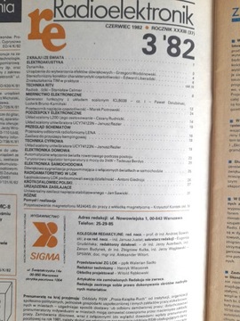 РАДИОЭЛЕКТРОНИК 3/1982 для электроники радиолюбителей и радиолюбителей