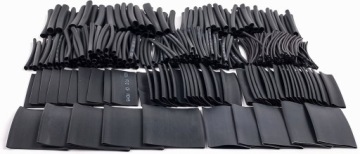 НАБОР ТЕРМОУСАДОЧНЫХ ТРУБОК ТЕРМОУСАДОЧНЫЕ РУКАВА РАЗЛИЧНЫХ РАЗМЕРОВ ЧЕРНЫЙ 650 ШТ