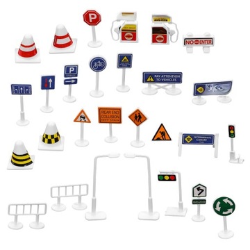 НАБОР ОБРАЗОВАТЕЛЬНЫХ И РЕАЛИСТИЧЕСКИХ ДЕТСКИХ ДОРОЖНЫХ ЗНАКОВ