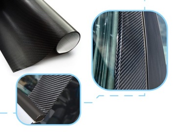 FOLIA OKLEINA CARBON KARBON 4D POŁYSK KANAL 152x3M