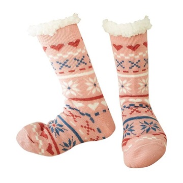 Носки женские Термо, теплые, мягкие, уютные, пушистые носки на зиму, холодного розового цвета.