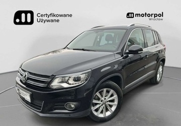 Volkswagen Tiguan I SUV Facelifting 1.4 TSI BlueMotion Technology 150KM 2016 Volkswagen Tiguan SportStyle Pakiety, Tempomat, Bi-ksenon, Podgrzewane fo