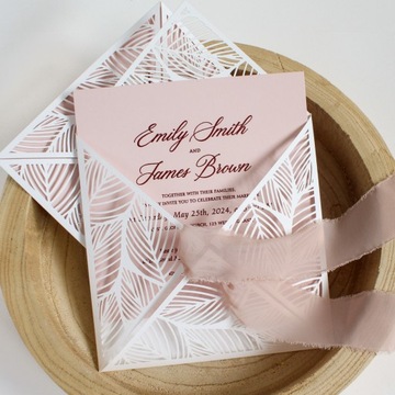 ОБРАЗЕЦ свадебных приглашений в стиле эко-рустик в стиле бохо