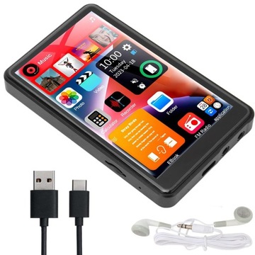 ODTWARZACZ MP3 16 GB Z BLUETOOTH 5.0 MP4 DOTYKOWY EKRAN HD ODTWARZACZ WIDEO