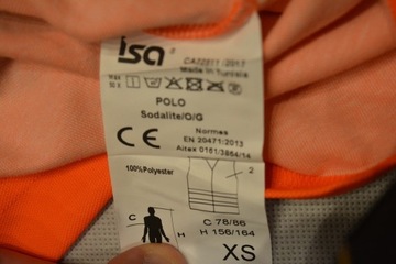 ISA koszulka robocza ostrzegawcza XS