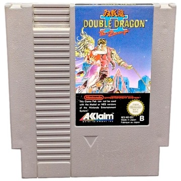 Gra retro Double Dragon II 2 The Revenge Nintendo NES + dust cover