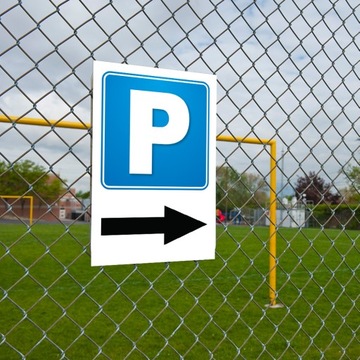 Указатель направления ПАРКОВКА СПРАВА 20х30