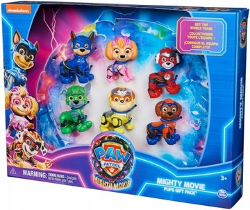 PSI PATROL THE MIGHTY MOVIE FILM FIGURKI ZESTAW PREZENTOWY 6 FIGUREK PIESKI