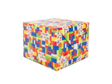 Papier do pakowania prezentów Klocki 76x152 cm