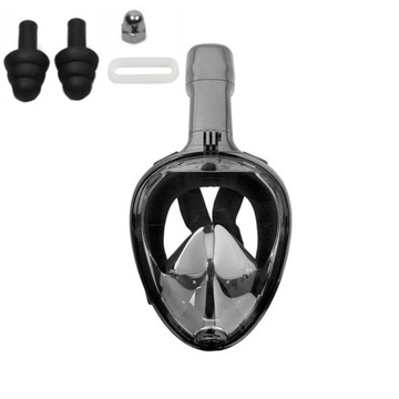 МАСКА ДЛЯ ДАЙВИНГА СКЛАДНАЯ ПОЛНОЛИЦЕВАЯ НАБОР БЕЗ ТУМАНА S/M