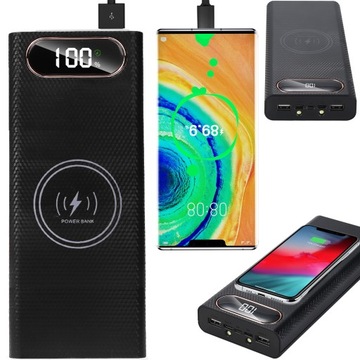 POWER BANK ŁADOWARKA QI 30000 mAh USB TYP C 10W