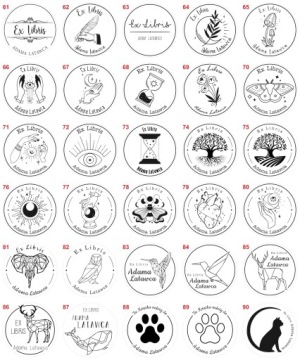 Штамп EX LIBRIS Fi40 с чернильным ящиком - PRO