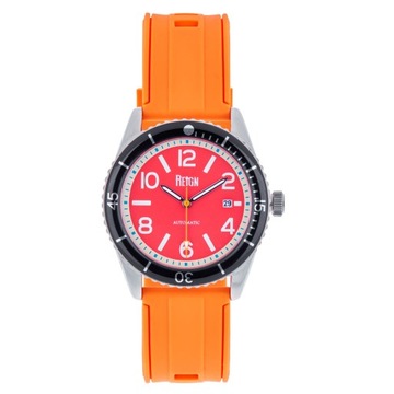 Reign Gage Automatic Watch w/Date - Red/Orange