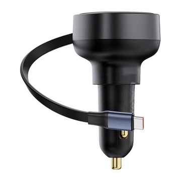 Автомобильное зарядное устройство Baseus Enjoyment Pro USB-C (гнездо) / USB-C (штекер)