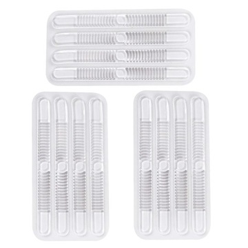 CLEAR SANDALS TRANSPARENT STICKERS HEEL 12 PCS