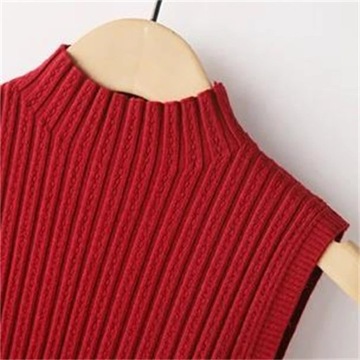 Casual Tops Sleeveless Knit Sweater Autumn Bottomi