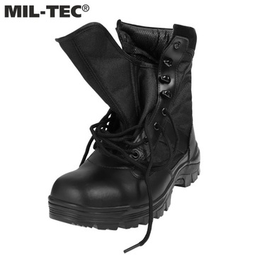 BUTY TAKTYCZNE WOJSKOWE OCHRONA SECURITY MIL-TEC Trekkingowe Czarne 43