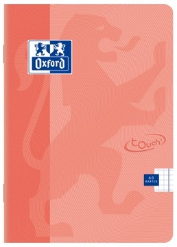 Zeszyt A4/60K kratka Touch OXFORD POMARAŃCZOWY PASTELOWY