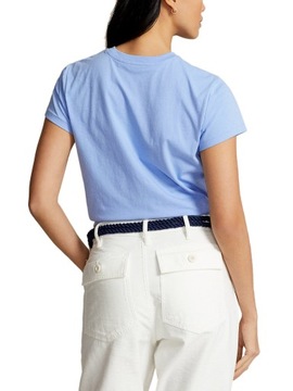 t-shirt damski polo ralph lauren premium koszulka damska niebieska logo