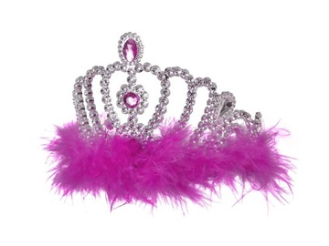 Tiara diadem różowy Korona Królowa Balu Urodziny