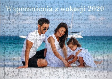 FOTO puzzle ZE ZDJĘCIEM + TEKST i pudełko A3 192el
