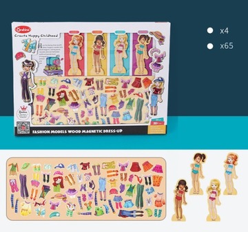 МАГНИТНАЯ ИГРА-ОДЕВАЛКА ПАЗЛ МОНТЕССОРИ