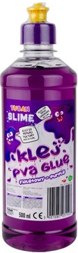 FIOLETOWY KLEJ PVA 500ml robienia glut Tuban Slime