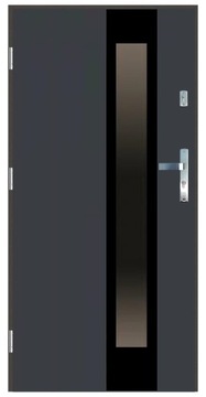 Drzwi zewnętrzne 55mm LI3 BLACK antracyt 80 LEWE