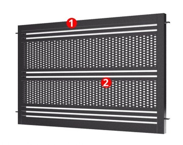 Фристайл ограждающий панели BR1942 Galvanized Ral Anthracite 1m2