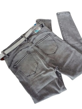 Джинсы MS8 M.SARA Push Up С ПОЯСОМ серые 44 XXL (34) размер 38-48