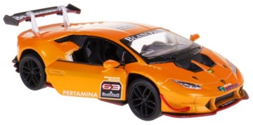 LAMBORGHINI HURACAN LP620-2 METAL KINSMART 1:36 POMARAŃCZOWY