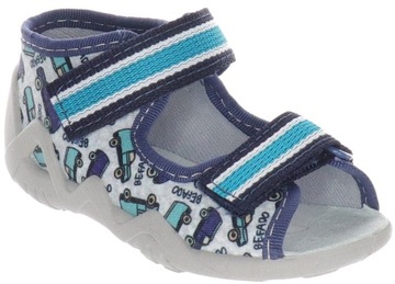 BEFADO SNAKE САНДАЛИИ САНДАЛИИ ТЕКСТИЛЬНАЯ ОБУВЬ ТАПОЧКИ 350P045 R.24