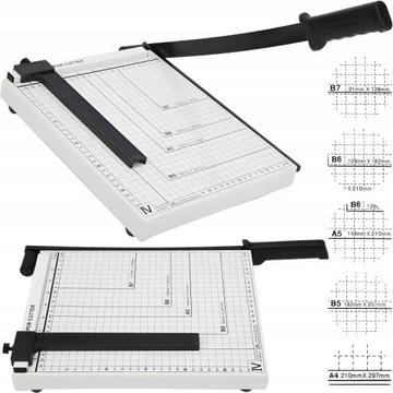 METALOWA GILOTYNA DO CIĘCIA PAPIERU PRECYZYJNA OBCINARKA WZMOCNIONA A4 A5