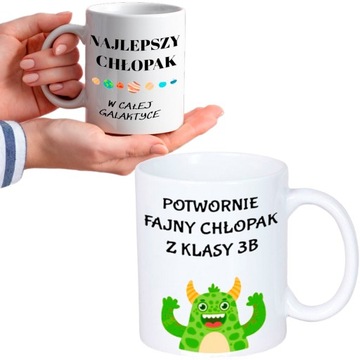 KUBEK NA DZIEŃ CHŁOPAKA MĘŻCZYZNY Z NADRUKIEM IMIĘ PREZENT Z IMIENIEM