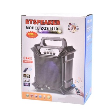 ПОРТАТИВНЫЙ ДИНАМИК 1200 мАч, 20 Вт Bluetooth FM