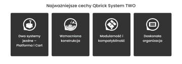 Система Qbrick, два комплекта платформы + коробки, 5 элементов