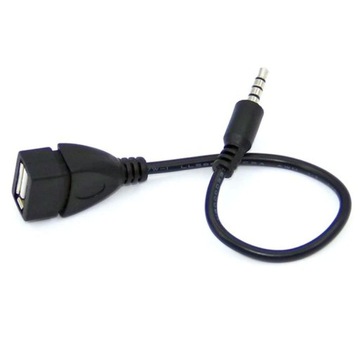 Переходник AUX mini Jack 3,5 мм на гнездо USB