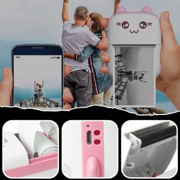 ПОРТАТИВНЫЙ ТЕРМОПРИНТЕР ДЛЯ ФОТОИГРУШЕК + НАБОР 1 РУЛОН XXL