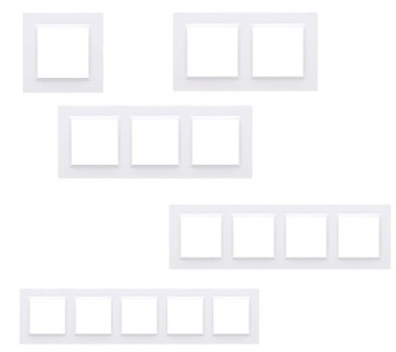 SIMON 10 ЧЕТЫРЕХРАМНАЯ РАМА БЕЛАЯ CR4/11