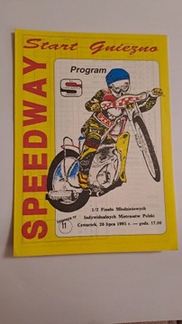 MŁODZIEŻOWE IMP - START GNIEZNO 20-07-1995 - PROGRAM ŻUŻLOWY CZYSTY