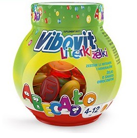 VIBOVIT LITERKI Żelki owocowe - 50 sztuk