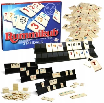 Настільна гра RUMMIKUB стандарт логічна сімейна для 4 гравців числова